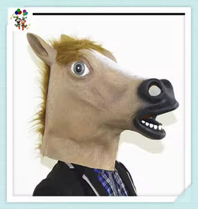 Disfraz de Caballo Divertido <span class=keywords><strong>Cyou</strong></span> DL176 al por Mayor, Disfraz de Animal de Látex para Adultos, Disfraz de Carnaval, Accesorio para Fiesta, Halloween, Pascua, Cosplay - Product Image 5