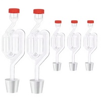 Bouchon de Fermentation Jetable en Forme de S pour Brassage Artisanal et Vinification – Outil de Bar en Plastique pour Vin