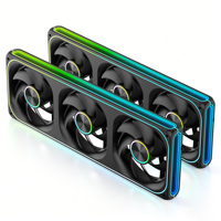 Ventilador de PC para Juegos RGB Direccionable de 360 mm AntarcChill OEM ODM, Enfriador de Chasis de Computadora con Refrigeración por Aire Integrada para Escritorio