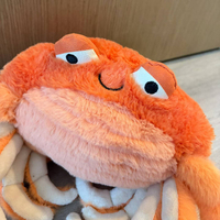 Nouvelle Peluche Crabe JellyCat Pinchsnap, Animal Marin en Stock, Poupée Douce Créature Marine avec Sac Bleu Broderie Logo CR2CRB