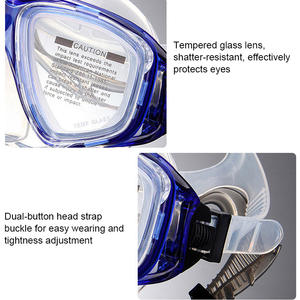 Anti Fog PC Adjustable Fashion <b>Diving</b> <b>Mask</b> Wide View HD Lens for Snorkeling with Custom Logo - Product Image 5