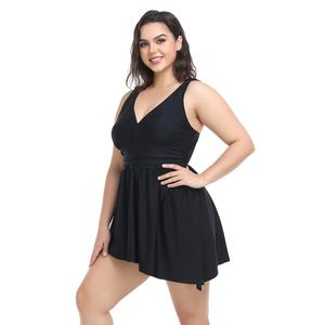 Maillot de bain une pièce pour femmes, taille plus, couleur unie, design mince, nouvelle collection, pour la plage, 2026 - Product Image 3