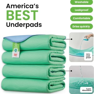 Waschbare Wiederverwendbare Wasserdichte Auslaufsichere Urinbeständige Unterlage Windel-Pflegeauflage für Haustiere 4er-Pack Für Alle Jahreszeiten Geeignet - Product Image 3