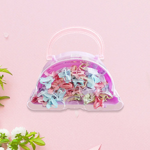 Unicorn Shape Transparent Pink Jewelry <b>Box</b> With Handle For Makeup And Accessories <b>Storage</b> Desktop Organizer - Product Image 4