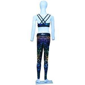 Équipement d'entraînement imprimé par sublimation personnalisée respirante et écologique pour femmes ensembles de yoga fitness athlétique actif - Product Image 4