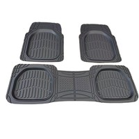 Tapis de sol arrière de voiture 3 pièces en latex antidérapant de 1,5 cm d'épaisseur, robustes, toutes saisons, sur mesure pour SUV et camions, vente en gros d'usine, OEM ODM