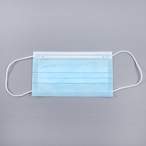 Masque chirurgical jetable non tissé 3 plis avec boucles d'oreille, masque facial médical certifié CE, filtration à 98%, usage adulte - Product Image 1