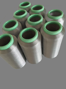 공장 제조 FDY 70D 24F 은 필라멘트 섬유 은 도금 나일론 와이어 은도금 나일론 전도성 섬유 - Product Image 3