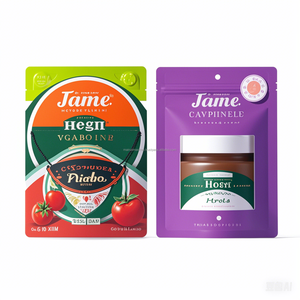 Gravure en plastique réutilisable à faible quantité minimale de commande imprimée pour pochette debout avec zip-lock pour emballage de collation/noix - Product Image 4