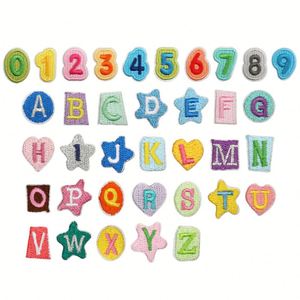 Parche Termoadhesivo Bordado a Máquina, Mini, con Diseño de Letras del Alfabeto en Estilo de Dibujos Animados, para Ropa y Gorras - Product Image 5