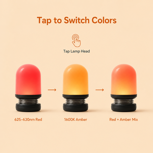 3 Color Sleep Optimized Light with Stepless Dimming Promotes Melatonin Production Compact Design for Sleep Aid Led Night Light - Product Image 2