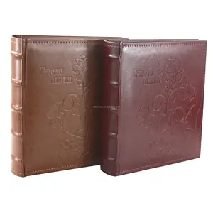 Álbum de fotos encuadernado con libro de cuero PU <span class=keywords><strong>5R</strong></span> 5x7 fotos 200 de 13x18cm personalizado al por mayor álbum de fotos familiar - Product Image 1