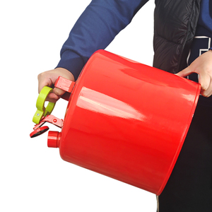 <span class=keywords><strong>Bidon</strong></span> de sécurité rond en métal ignifuge de type I de 5 gallons, <span class=keywords><strong>rouge</strong></span>, <span class=keywords><strong>bidon</strong></span> en métal Zyn avec entonnoir, vente en gros - Product Image 4