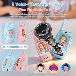 Talkie-walkie vidéo portable pour enfants <span class=keywords><strong>5</strong></span> en 1 avec caméra WiFi, portée de connexion de 500 m, logo personnalisé - Product Image 4