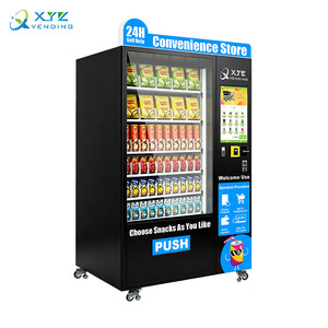 Máquina Expendedora Inteligente de Alimentos y Bebidas, Operada con Monedas, 24 Horas, Pantalla Táctil Automática, Máquina Expendedora de Snacks y Bebidas - Product Image 1