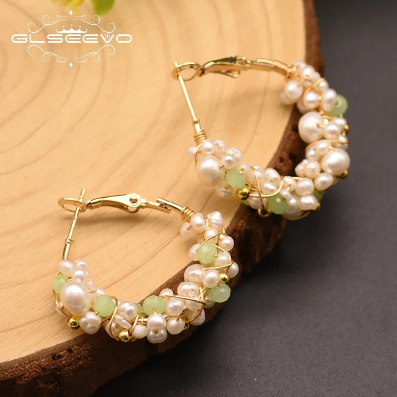 Hochwertige natürliche Süßwasser White Pearl Creolen für Frauen Minimalisti scher koreanischer Stil Aros Mujer Oreja Ohrringe Bulk