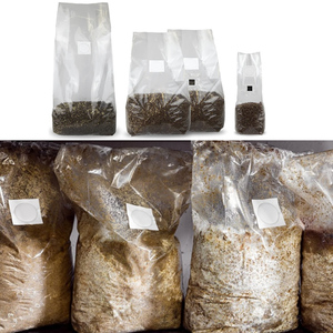 Sacs autoclavables en polypropylène transparent, respirants, pour culture de champignons, 25*14*60cm, épaisseur 0,08mm - Product Image 4