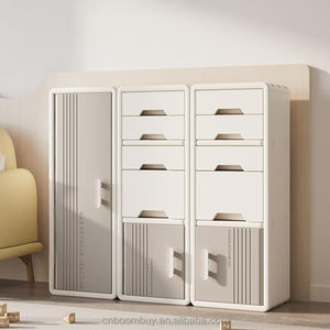 رف تخزين لغرفة المعيشة مغلق بالكامل أسفل خزانة مطبخ بتصميم حديث خزانة تخزين بلاستيكية للأطفال - Product Image 2