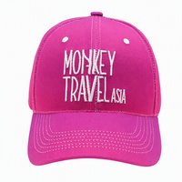 Gorra de Béisbol Rosa Magenta Personalizada, Sarga de Algodón, 6 Paneles, Bordado, Correa Ajustable, Unisex, Estilo Urbano, Venta al por Mayor, OEM, ODM