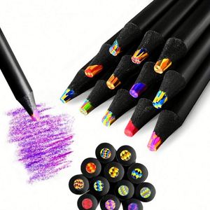 Articles de Noël : 12 crayons de couleur, cadeaux pour adolescentes, articles tendance, fournitures artistiques pour enfants de 9 à 12 ans, promotion de Noël - Product Image 1