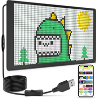 Pixel 32*96 RVB couleur Flexible publicité écran LED APP contrôle défilement Message affichage doux LED conseil Flexible LED panneau