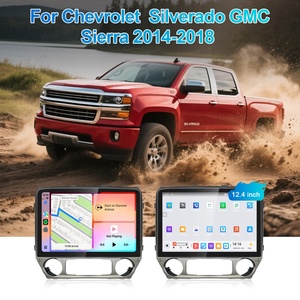 Autoradio Android avec écran tactile de 12,4 pouces pour Chevrolet Silverado GMC Sierra 2014 2018, système multimédia, Carplay, navigation, moniteur - Product Image 6