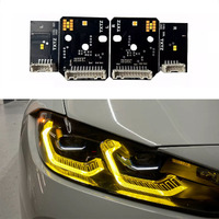 Modules DRL jaunes CSL SJC Auto Car Accessories pour BMW G80 M3 G82 M4 G22 G26 2021-UP, feux de jour laser LED.