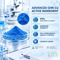 Poudre lyophilisée de peptide de cuivre GHK-Cu pour la réparation de la peau, soin cutané au peptide GHK-Cu