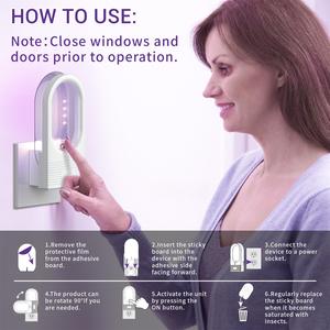 Summer Plug-In Indoor Fruit <strong>Fly</strong> Trap Electrical Insect Killer for Cockroaches Fleas Bed Bugs Home Bug <strong>Catcher</strong> with <strong>Sticky</strong> Board - Product Image 2