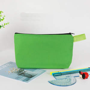 Estuche para lápices de lona pintado a mano, elegante bolsa de cosméticos con cremallera, conveniente para papelería de <span class=keywords><strong>Amazon</strong></span>, tela en blanco para grafiti, almacenamiento - Product Image 5
