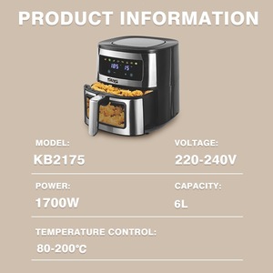 เครื่องทอดอากาศ DSP 5.5 ลิตร หน้าจอดิจิตอล เตาอบอเนกประสงค์สำหรับใช้ในครัวเรือน ประหยัดพลังงาน - Product Image 5