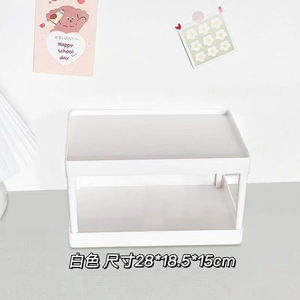 Organizador de Escritorio de Doble Capa, Plástico, Multifuncional, para Material de Oficina - Product Image 5