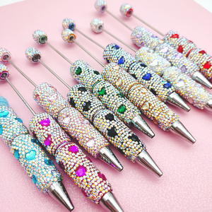 B7029 Herz Kristall Bling Voll abdeckung Strass Kugelschreiber Kreative DIY Schmuck Perlen Stift Förderung Schule Büro Geschenke - Product Image 5