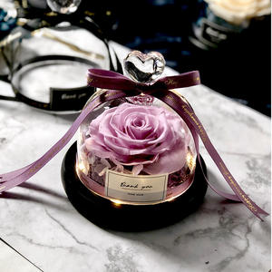 Couvercle en verre à LED Roses <span class=keywords><strong>éternel</strong></span>les Cadeaux d'anniversaire <span class=keywords><strong>de</strong></span> mariage pour femme Cadeau <span class=keywords><strong>de</strong></span> Saint-Valentin enveloppé dans un ruban avec fleur <span class=keywords><strong>éternel</strong></span>le - Product Image 6