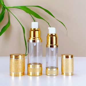 Gold Electroplated Lotion <b>Pump</b> 30ml 50ml Airless <b>Pump</b> <b>Bottle</b> Lotion <b>Bottle</b> for Hair or Skincare Essential Oil - Product Image 6