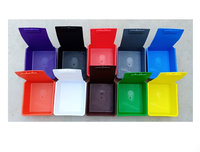 Boîtes de travail colorées en plastique, boîtes de rangement, boîtes de transport pour outils de laboratoire dentaire avec support à clip