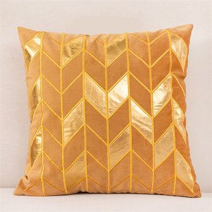 Kunden spezifische Größe Geometric Bronzing 18 X18 Zoll Home Decorative Velvet Throw Kissen bezüge Günstige Golden Kissen bezug/ - Product Image 5