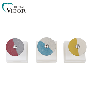 Equipo de Laboratorio, Rueda de Pulido de Goma de Doble Color, 1 Pieza, Pulidores de Diamante de Dos Colores para Laboratorio Dental - Product Image 2
