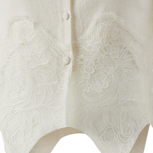 Cardigan Corto in Lana per <span class=keywords><strong>Donna</strong></span>, Personalizzabile, con Lavorazione in <span class=keywords><strong>Pizzo</strong></span>, per la Stagione Primaverile, da Produttore OEM ODM all'Ingrosso - Product Image 5