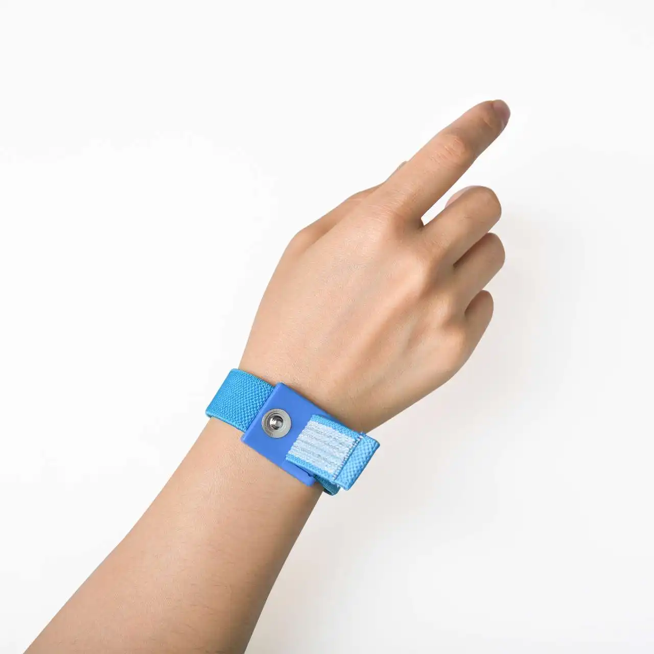 Pulsera azul de puesta a tierra de fábrica para una energía de puesta a tierra saludable con cable de bobina conectado a tierra