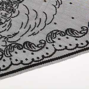 Turbante Musulmán de Color Sólido con la Virgen María, Diadema Floral de Encaje Jacquard, Hiyab con Bordado, Chal Triangular para Accesorios de Boda - Product Image 5