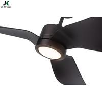 Ventilateur de plafond LED de 52 pouces avec lumière, 3 pales en ABS, télécommande à intensité variable, ventilateur de plafond moderne pour chambre à coucher