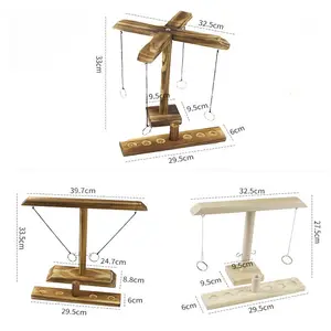 Interactive <strong>Drinking</strong> <strong>Game</strong> Toy Balance Wooden <strong>Ring</strong> <strong>Toss</strong> Hook Board <strong>Games</strong> Montessori Kids Toys for Adult Party for Bars Home - Product Image 1