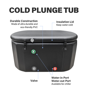 เครื่องทำความเย็นแบบพกพาสำหรับนักกีฬา ดีไซน์ใหม่ ใช้สำหรับการฟื้นฟูร่างกายด้วยการแช่น้ำเย็น พร้อมระบบโอโซน ใช้ระบบทำความเย็นด้วยน้ำ พร้อมตัวกรอง - Product Image 5