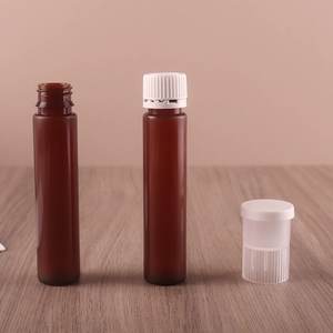 Bouteille en plastique PP pour liquides oraux, flacon <span class=keywords><strong>de</strong></span> médicament, conteneur pour pilules et capsules, double conteneur avec couvercle, 10 ml, 20 ml, 25 ml, 30 ml, 50 ml - Product Image 2