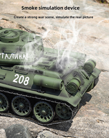 Modèle de char à chenilles militaire électrique télécommandé soviétique