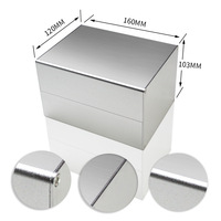 Boîtier d'alimentation pour projet électronique, prix usine Chine, anodisation personnalisée, boîtier en alliage d'aluminium extrudé pour PCB, IP54