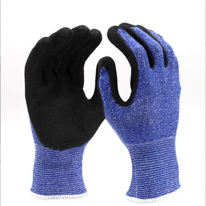 Guantes de Trabajo Resistentes a Cortes Johnson Johnson, Color Azul Marino, Talla M L, Protección para la Industria de Soldadura - Product Image 4