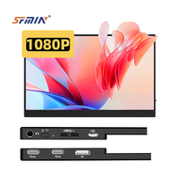 SFMIN 18.5英寸120HZ便携式游戏显示器商务黑色16:9 1080P HDR USB VESA安装平板电脑安卓可定制1年