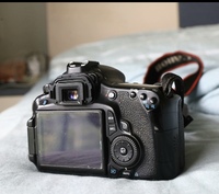 Appareil photo reflex numérique d'occasion à bas prix pour 60D avec objectif 18-55 mm, capteur CMOS 18 MP, carte SD, vidéo Full HD pour la photographie de portrait